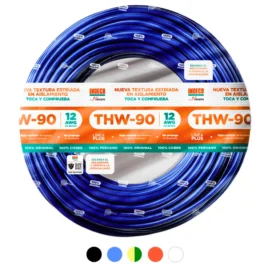 CABLE PVC THW-90 Nº 12 AWG x 100m MARCA: INDECO