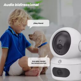 H7C Dual  2K & 2K Cámara Wi-Fi de doble lente con rotación horizontal y vertical USO INTERIOR MODELO :EZH7C44WF MARCA EZVIZ