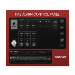 PANEL DE ALARMA CONTRA INCENDIO 4 ZONAS MARCA HIKVISION  CON BATERIA INCLUIDO MODELO :HK-HF-C104
