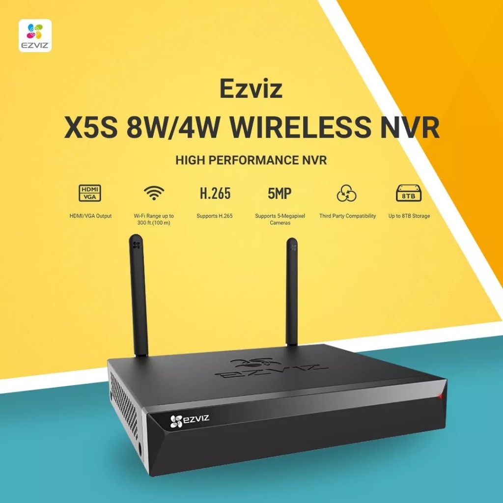 NVR 8CANALES WIFI EZVIZ SIN DISCO DURO WIFI MODELO:CS-X5S-8W - Imagen 3