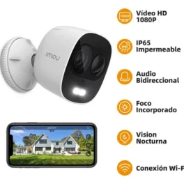IPC-C26E-IMOU - CAMARA IMOU LOOC - FHD / 2.8MM / 2MP, SOPORTA WI-FI, INC MICROFONO, SOPORTA MEMORIA MICRO SD HASTA 128GB CON SENSOR DE MOVIMIENTO