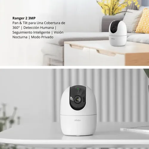 CAMARA WIFI INTERIOR RANGER 2 - 3MP 2K - 3.6MM - H.265/H.264 - WIFI - COMUNICACION DOBLE VIA - PN INTERNAL MODELO IPC-K2EN-3R1W-IMOU - Imagen 2
