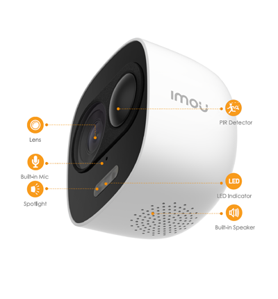 IPC-C26E-IMOU - CAMARA IMOU LOOC - FHD / 2.8MM / 2MP, SOPORTA WI-FI, INC MICROFONO, SOPORTA MEMORIA MICRO SD HASTA 128GB CON SENSOR DE MOVIMIENTO - Imagen 3
