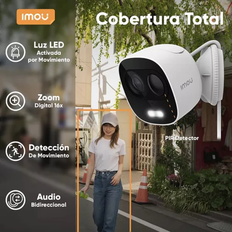 IPC-C26E-IMOU - CAMARA IMOU LOOC - FHD / 2.8MM / 2MP, SOPORTA WI-FI, INC MICROFONO, SOPORTA MEMORIA MICRO SD HASTA 128GB CON SENSOR DE MOVIMIENTO - Imagen 2
