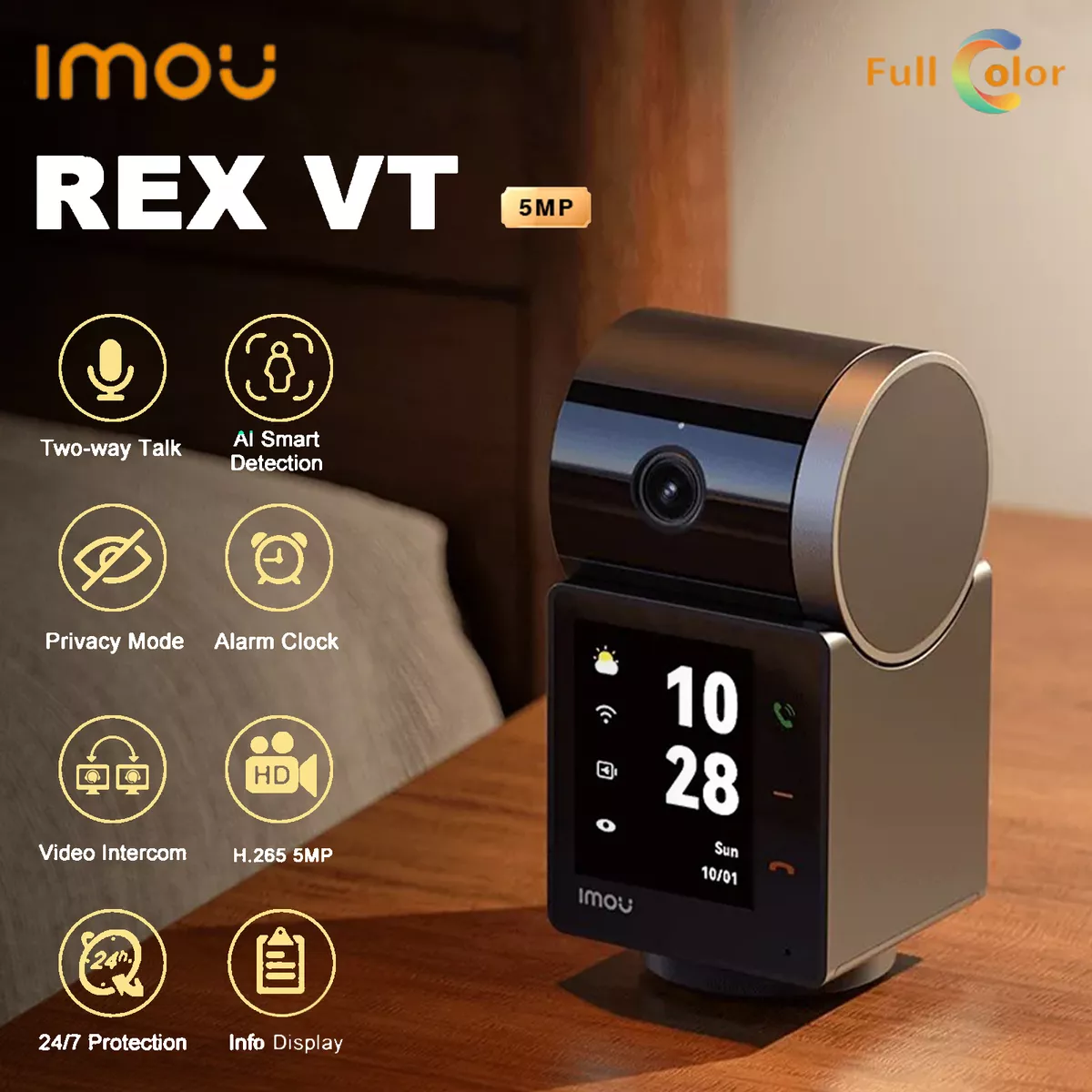 IPC-S2VN-5M0WR - CAMARA WIFI VIDEO-INTERCOMUNICADOR REX VT - 5MP - PN INTERNAL IPC-S2VN-5M0WR-IMOU. - Imagen 2